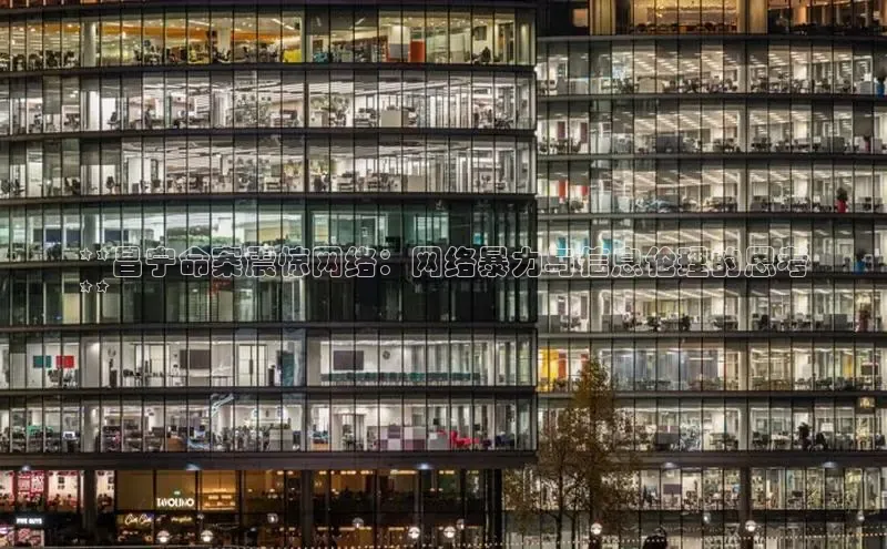 意昂4登录慧博云通**昌宁命案震惊网络：网络暴力与信息伦理的思考
**